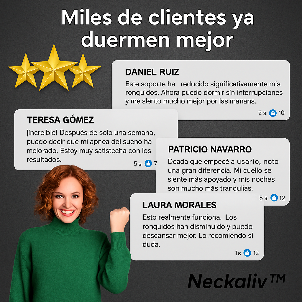 Neckaliv™-Respira mejor. Duerme mejor. Despierta sin dolor.