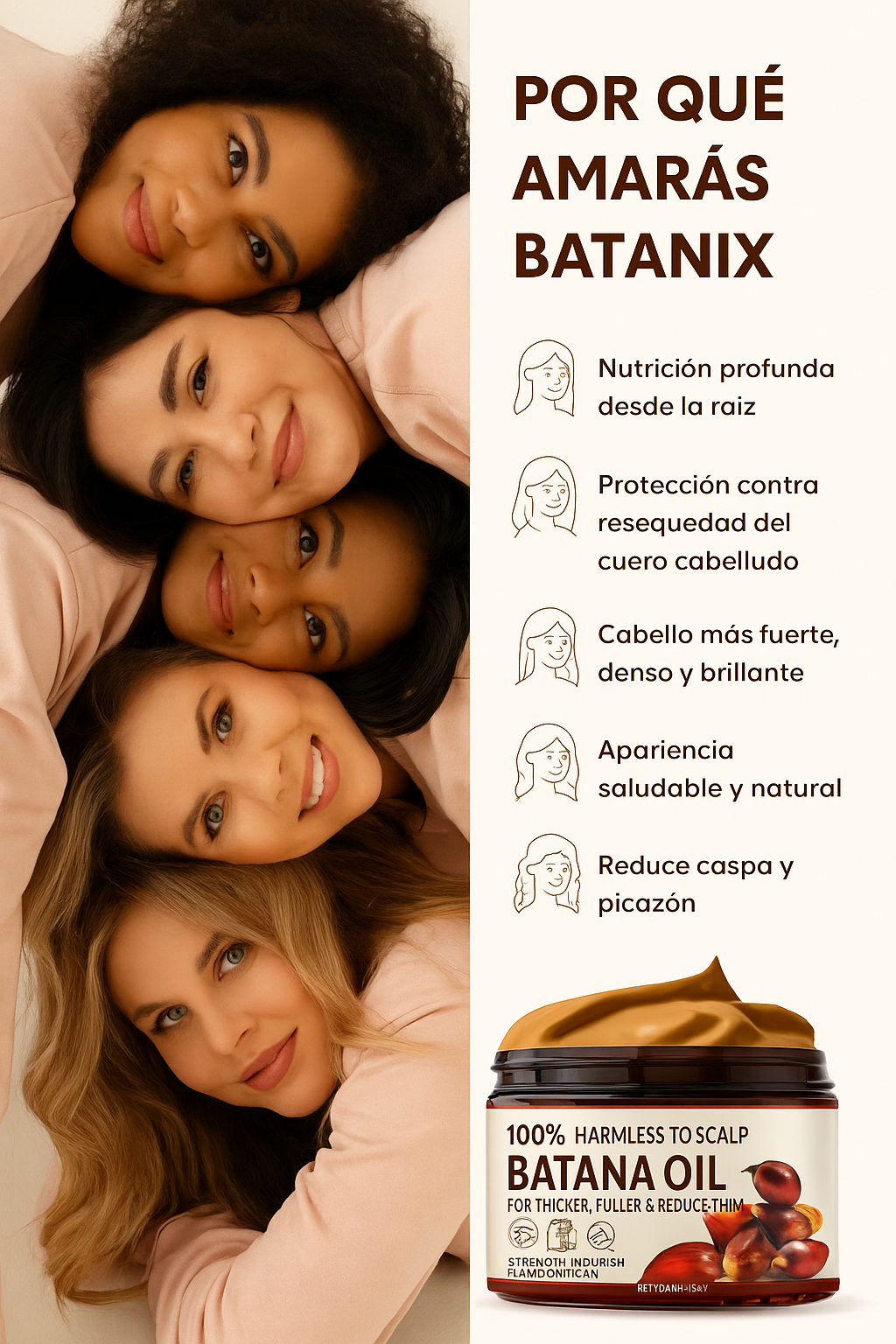Recupera el cabello voluminoso y fuerte de tus 25 con BATANIX
