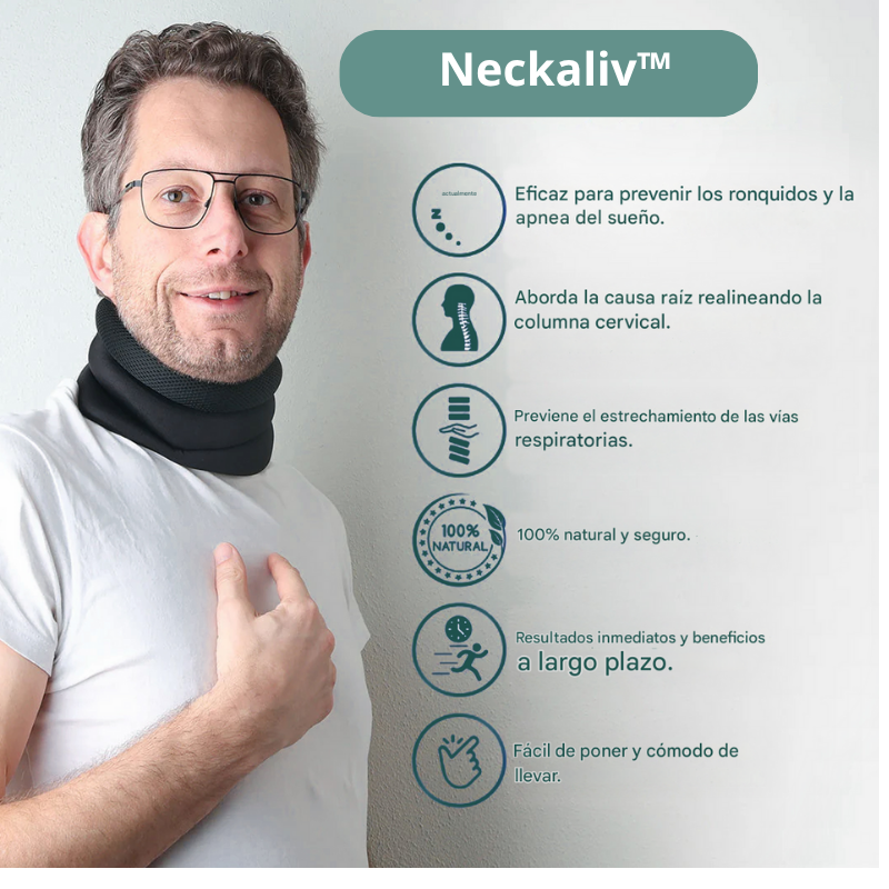 Neckaliv™-Respira mejor. Duerme mejor. Despierta sin dolor.